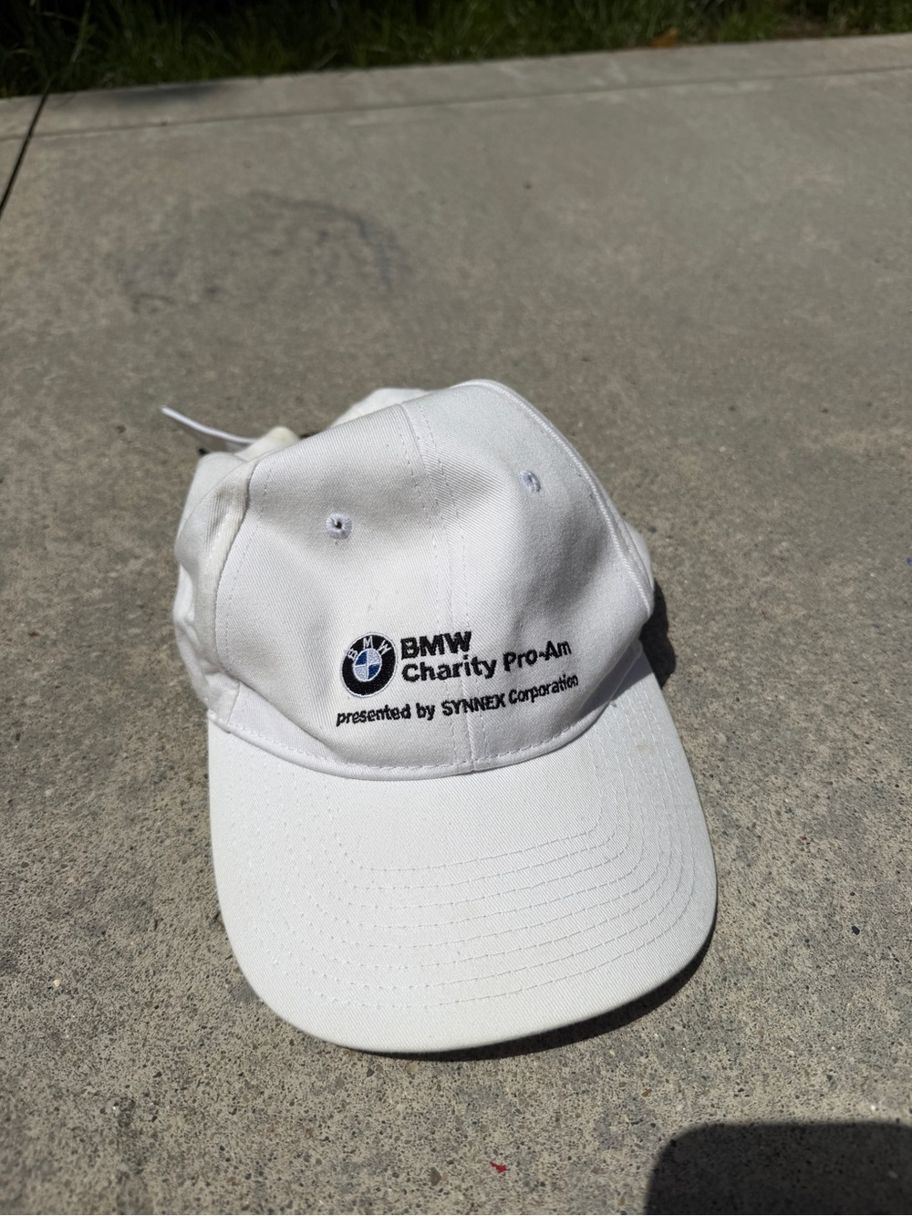 BMW White Embroidered Logo Baseball Hat